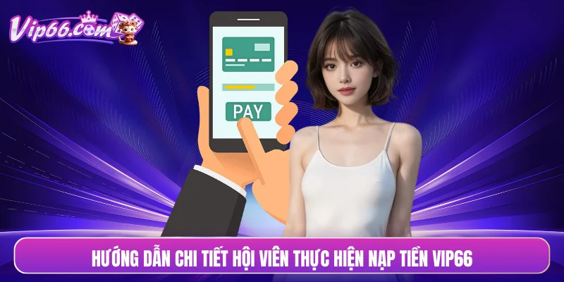 Hướng dẫn chi tiết hội viên thực hiện nạp tiền VIP66